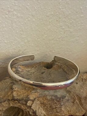 Vintage 90s 925 Sterling Silver Cuff Bracelet